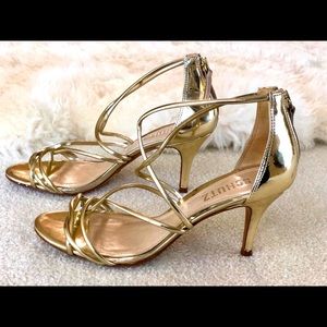 Schutz golden sandals